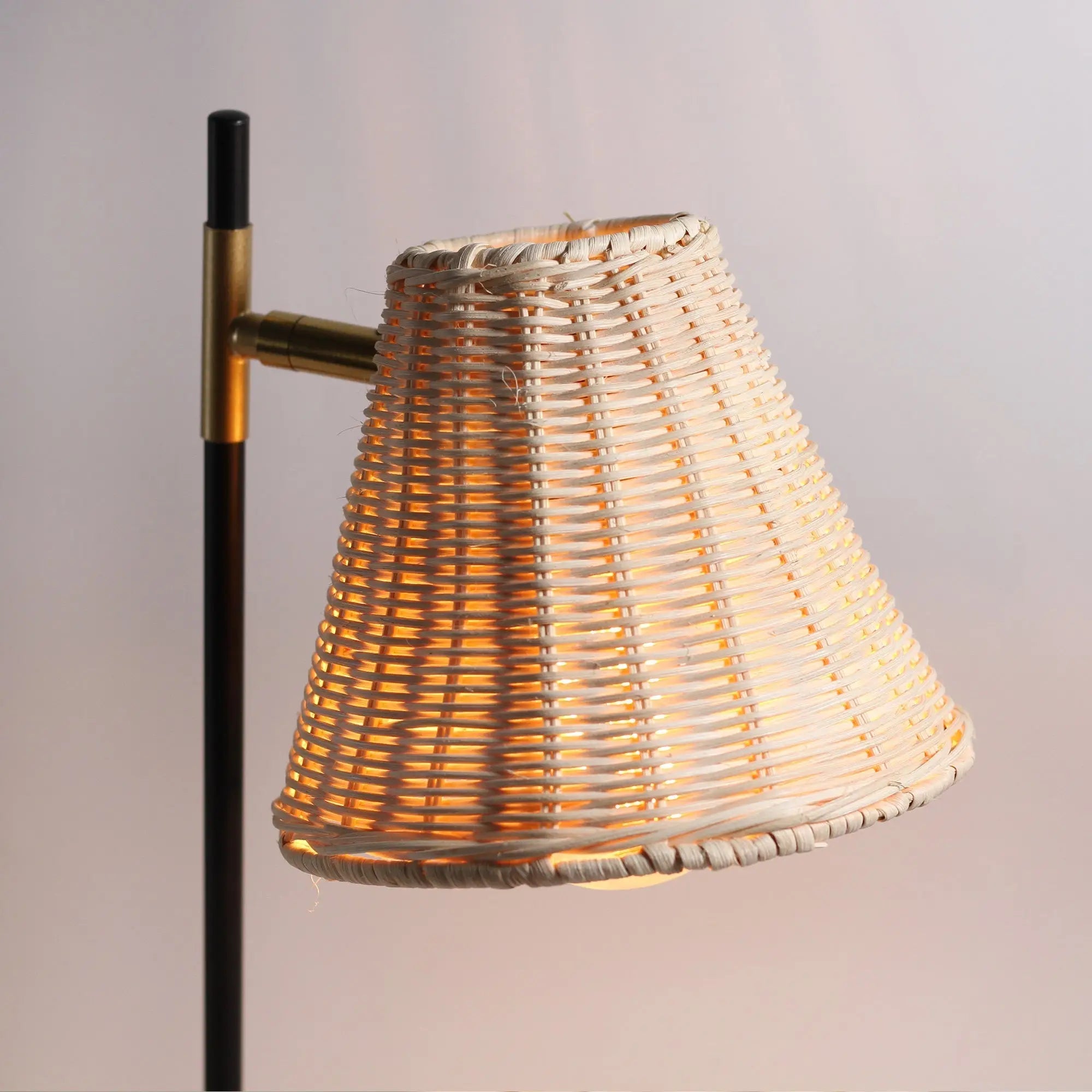 Yvette Rattan Floor Lamp Lexi Lighting