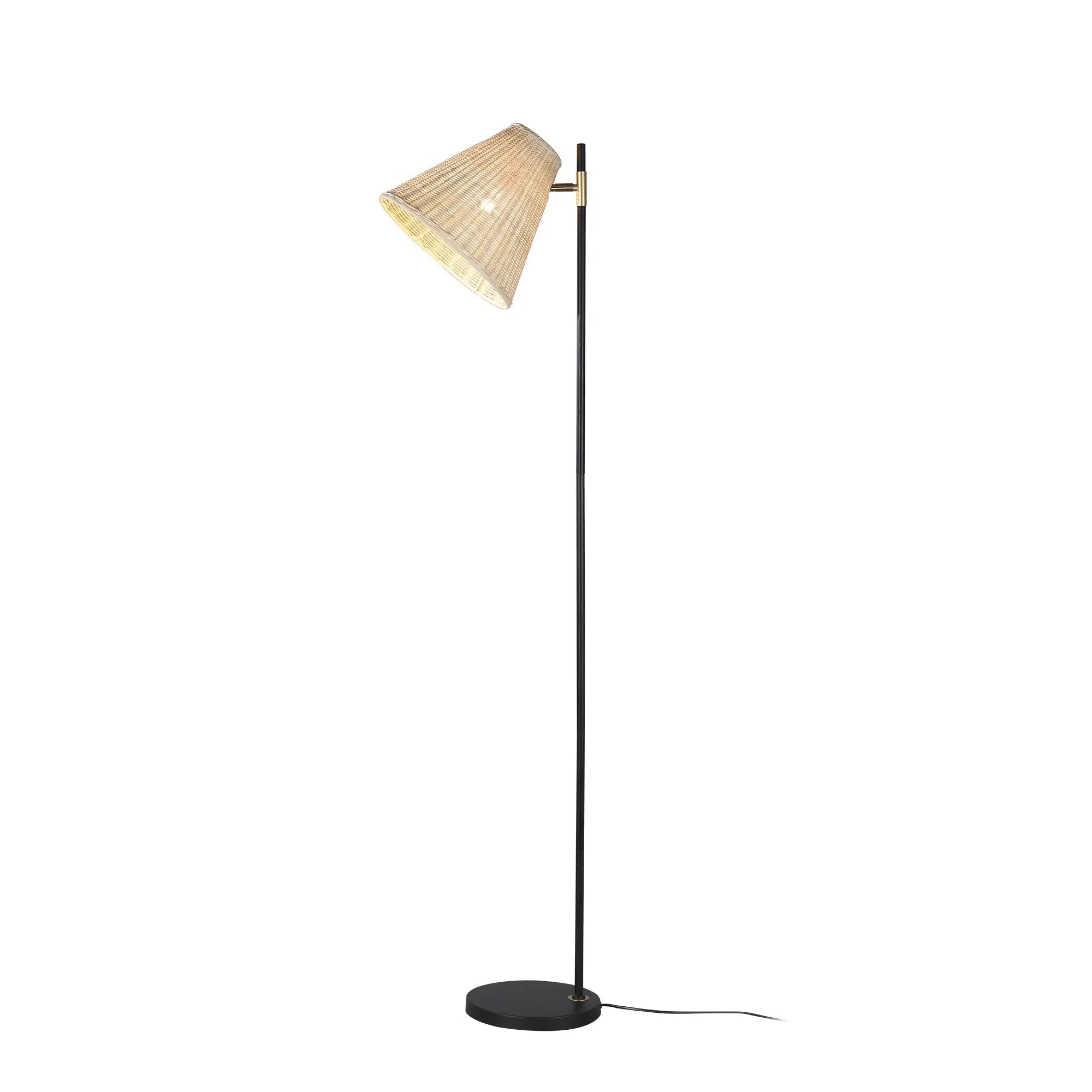 Yvette Rattan Floor Lamp Lexi Lighting