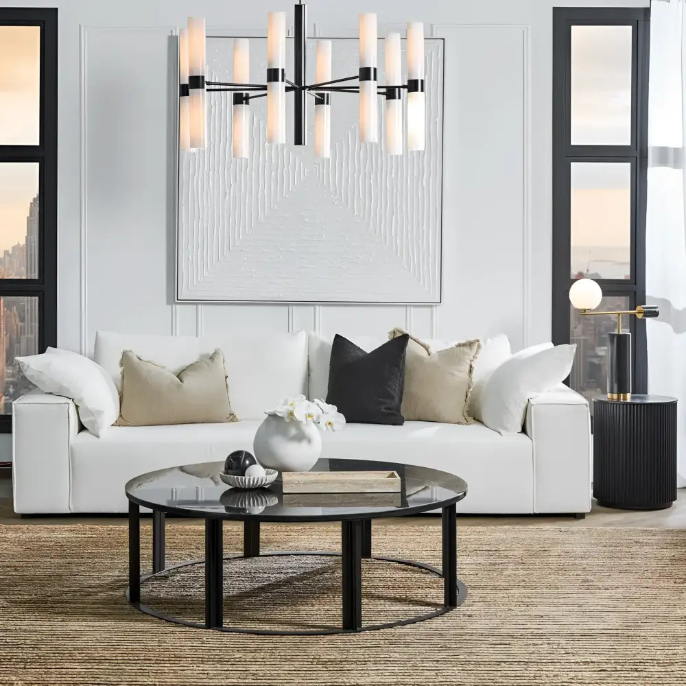 Green Earth Lighting Australia Table Lamp Zamora Marble Table Lamp - Black 12414