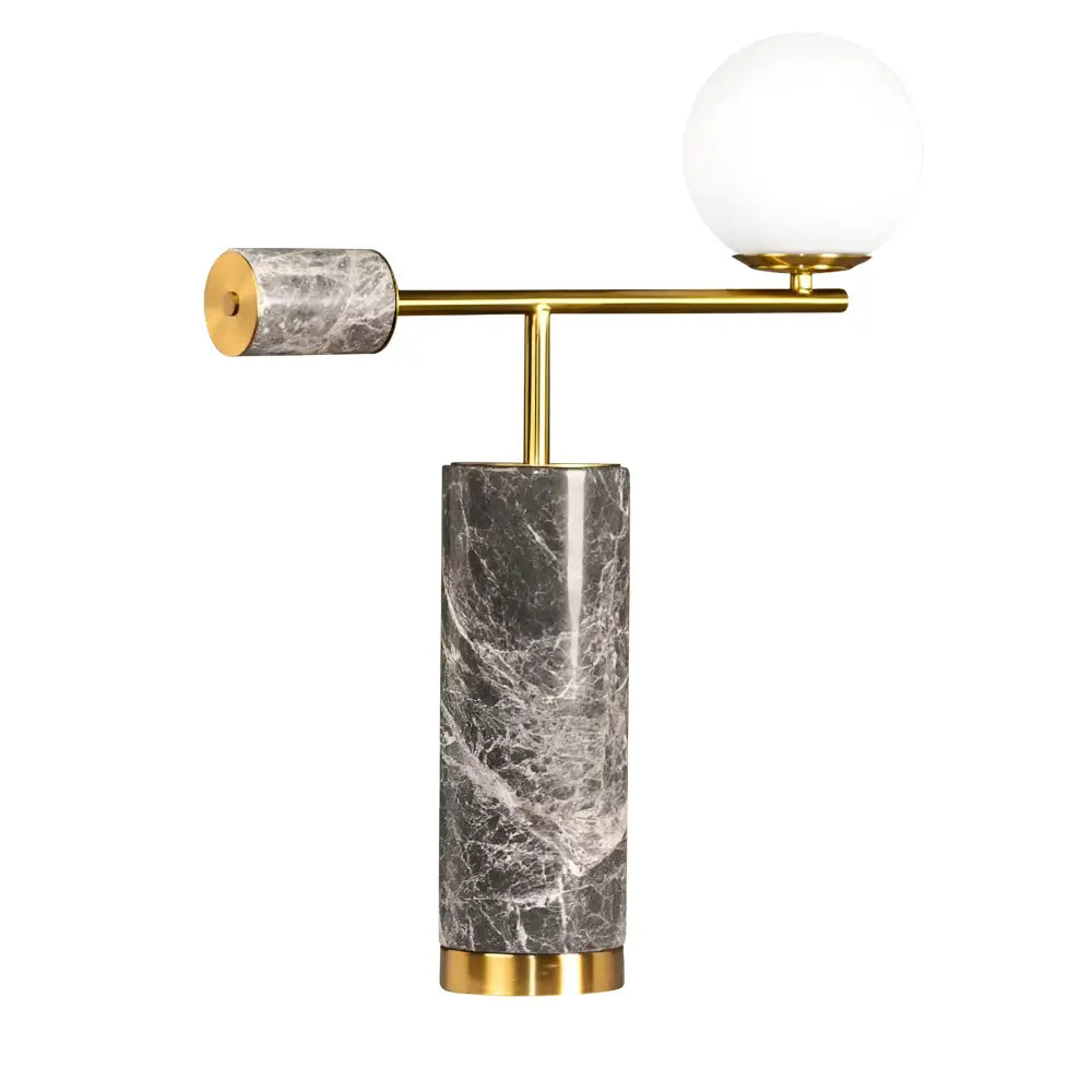 Green Earth Lighting Australia Table Lamp Zamora Marble Table Lamp - Grey 12415