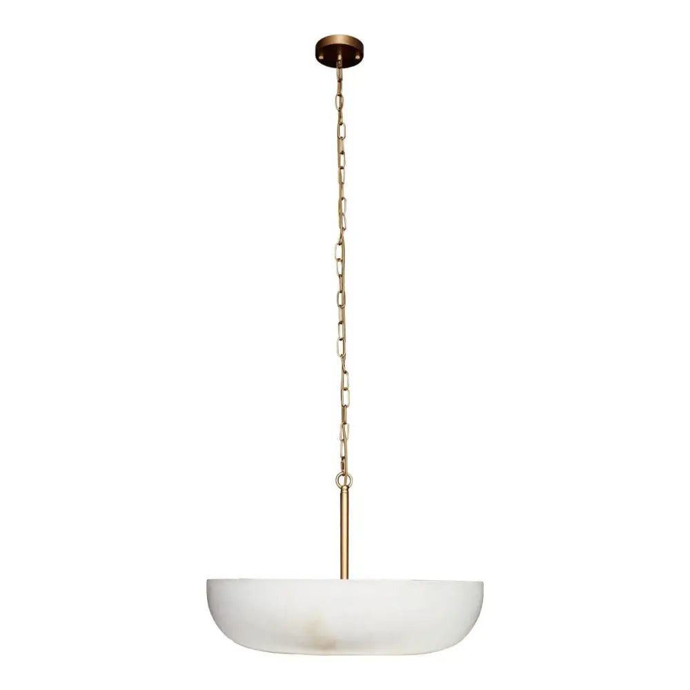 Green Earth Lighting Australia Home & Garden > Lighting Zurich Brushed Brass Alabaster 6 Light Pendant 20864